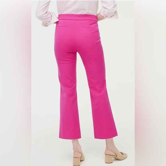 Casual Pink Cropped Flare Bottoms - Picture 2 of 5